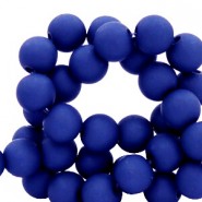 Acrylic beads 4mm Matt Dark princess blue